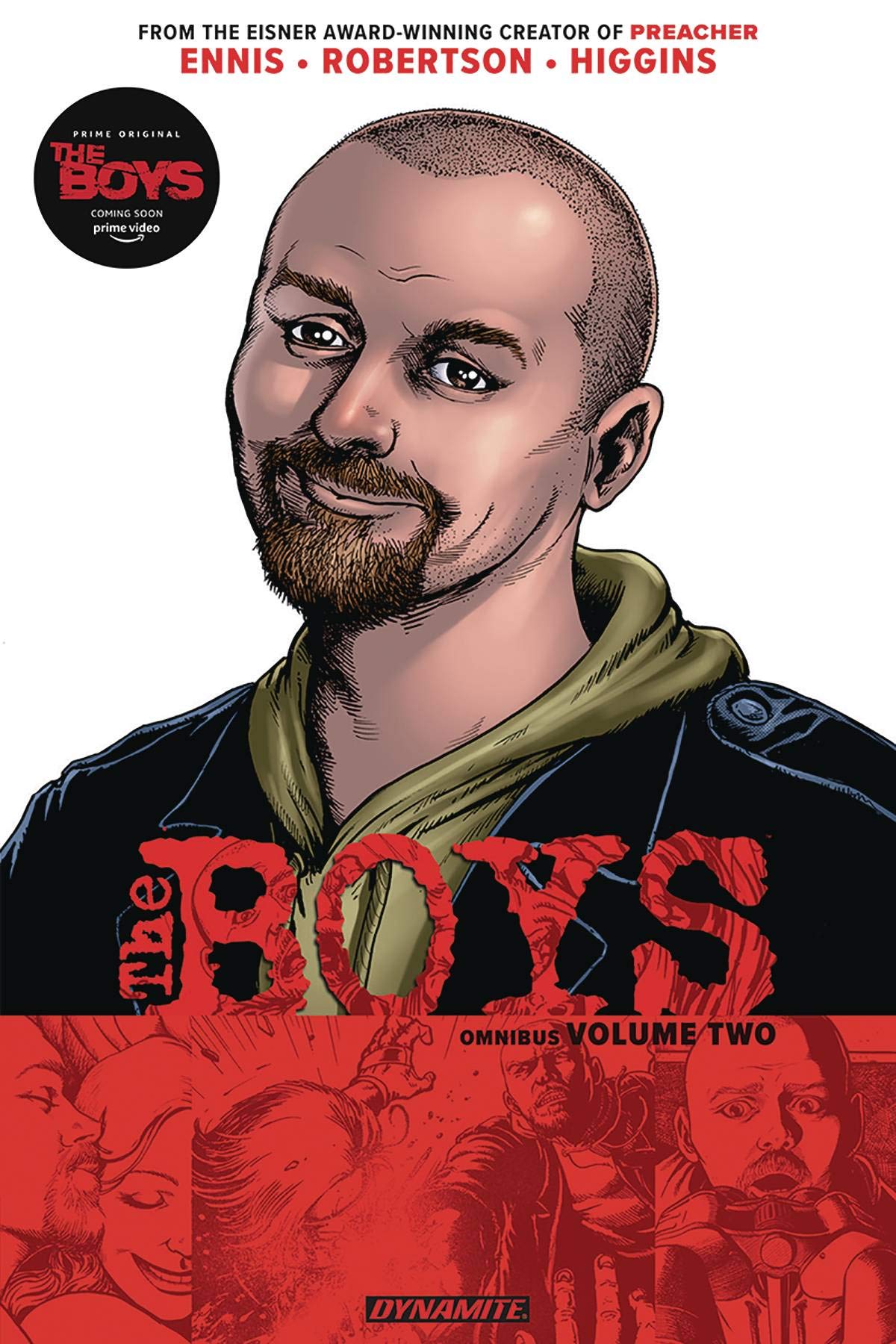 Cover of 'The Boys: Omnibus (Trade Paperback) Vol. 02' featuring a comic book style illustration of a character with the title prominently displayed.