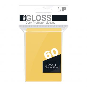 Ultra PRO PRO-Gloss Deck Protector Small Size Card Sleeves (60) (Yellow)