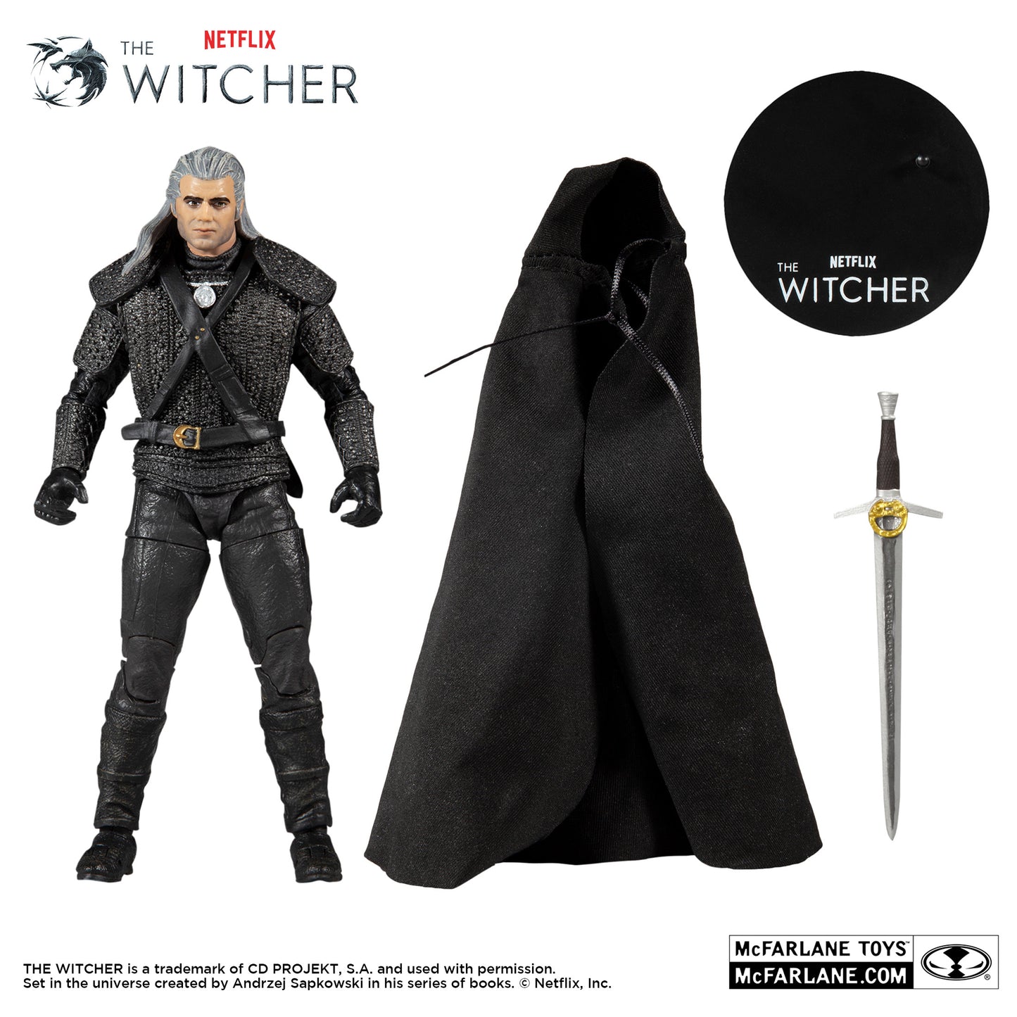 McFarlane Toys: The Witcher - Geralt of Rivia (Season 1) - 7IN Action Figure