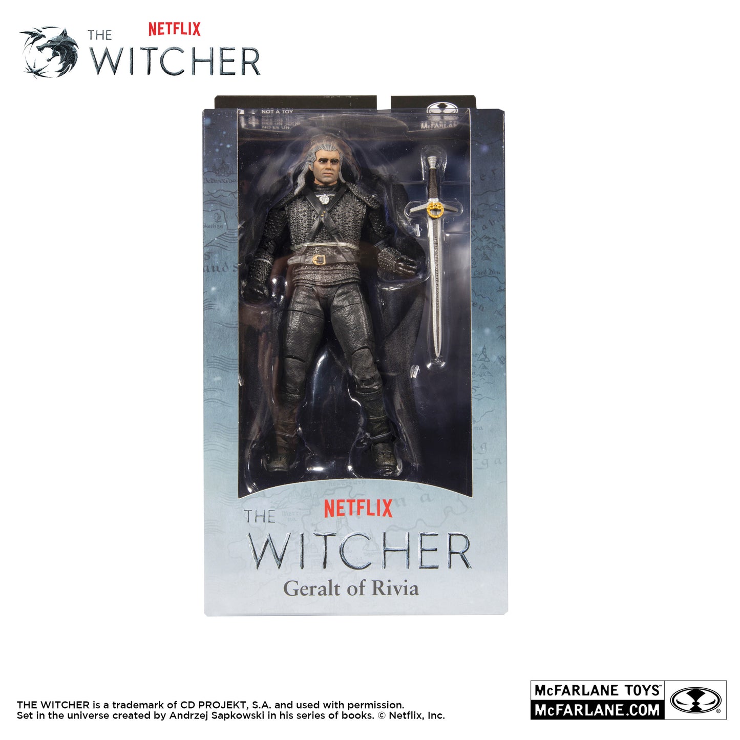 McFarlane Toys: The Witcher - Geralt of Rivia (Season 1) - 7IN Action Figure