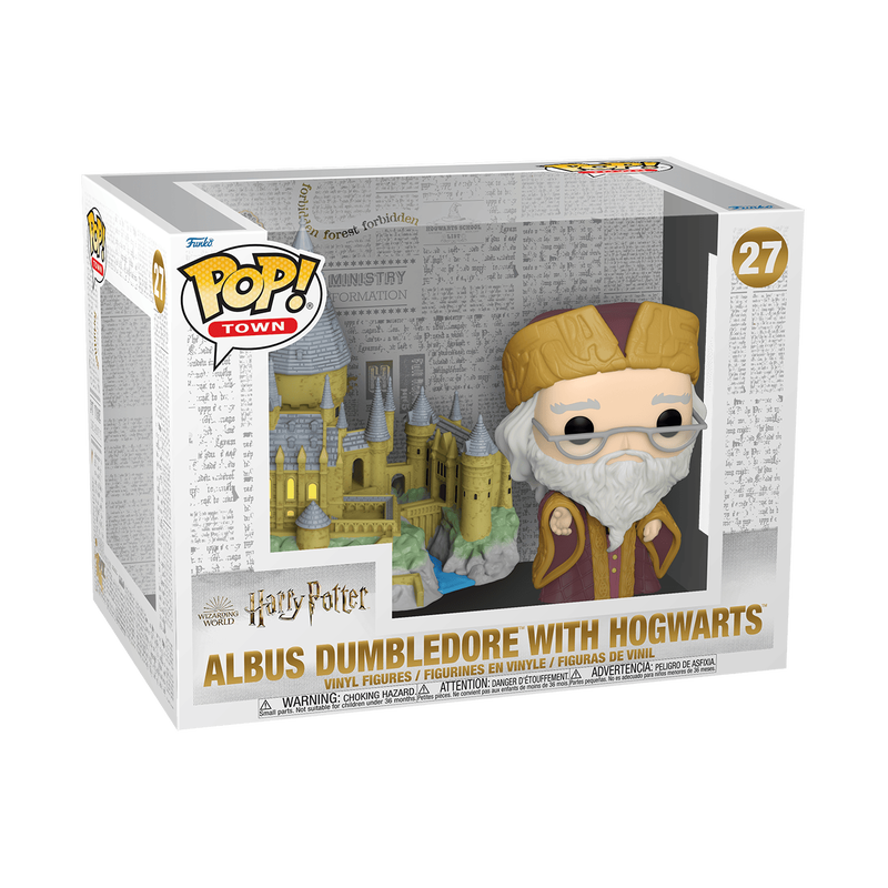 POP! Town: Harry Potter #27 Albus Dumbledore With Hogwarts Vinyl Figure