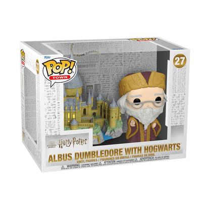 POP! Town: Harry Potter #27 Albus Dumbledore With Hogwarts Vinyl Figure