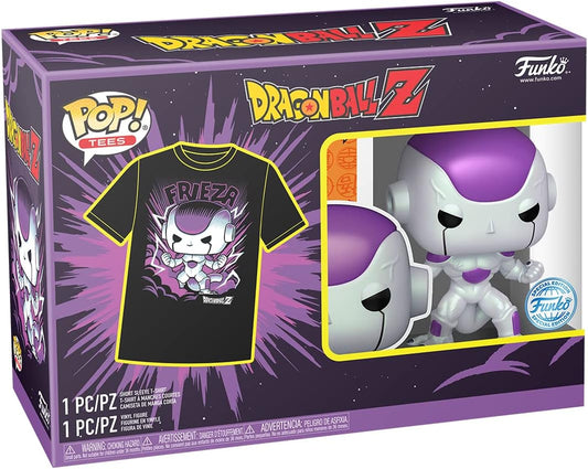 POP! Tees: Dragon Ball Z #861 Frieza (4th Form) Vinyl Figure & Unisex T-Shirt