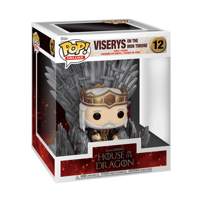 POP! Deluxe: House of The Dragon #12 Viserys on The Iron Throne Vinyl Figure