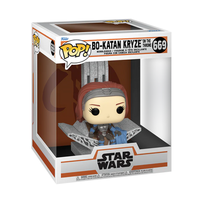 POP! Star Wars: The Mandalorian #669 Bo-Katan Kryze On The Throne Deluxe Vinyl Figure