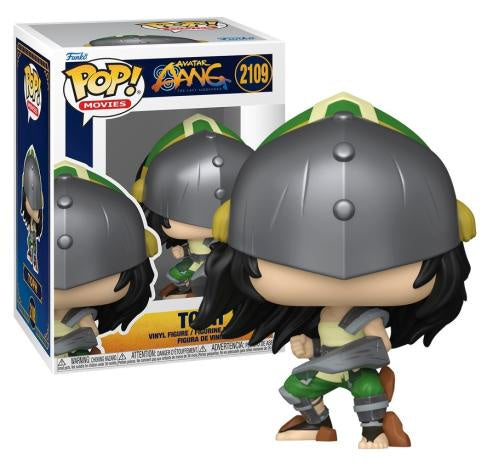 Funko Pop! Movies vinyl figure of Toph from The Amazing Spider-Man 2, shown next to its original window box packaging on a white background.