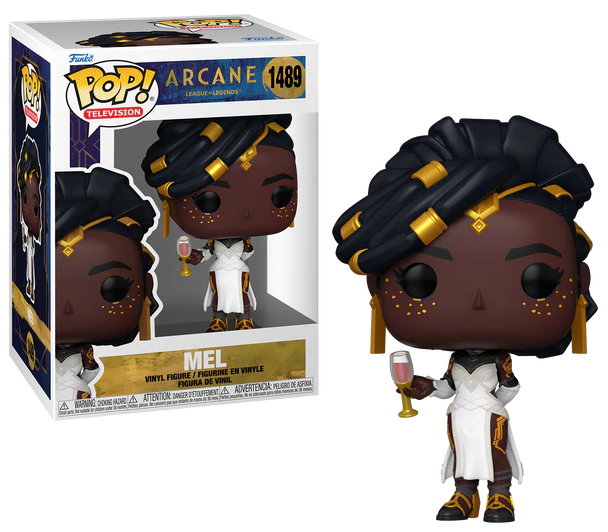 Funko Pop! vinyl figure of Mel from 'Arcane' with packaging on a white background