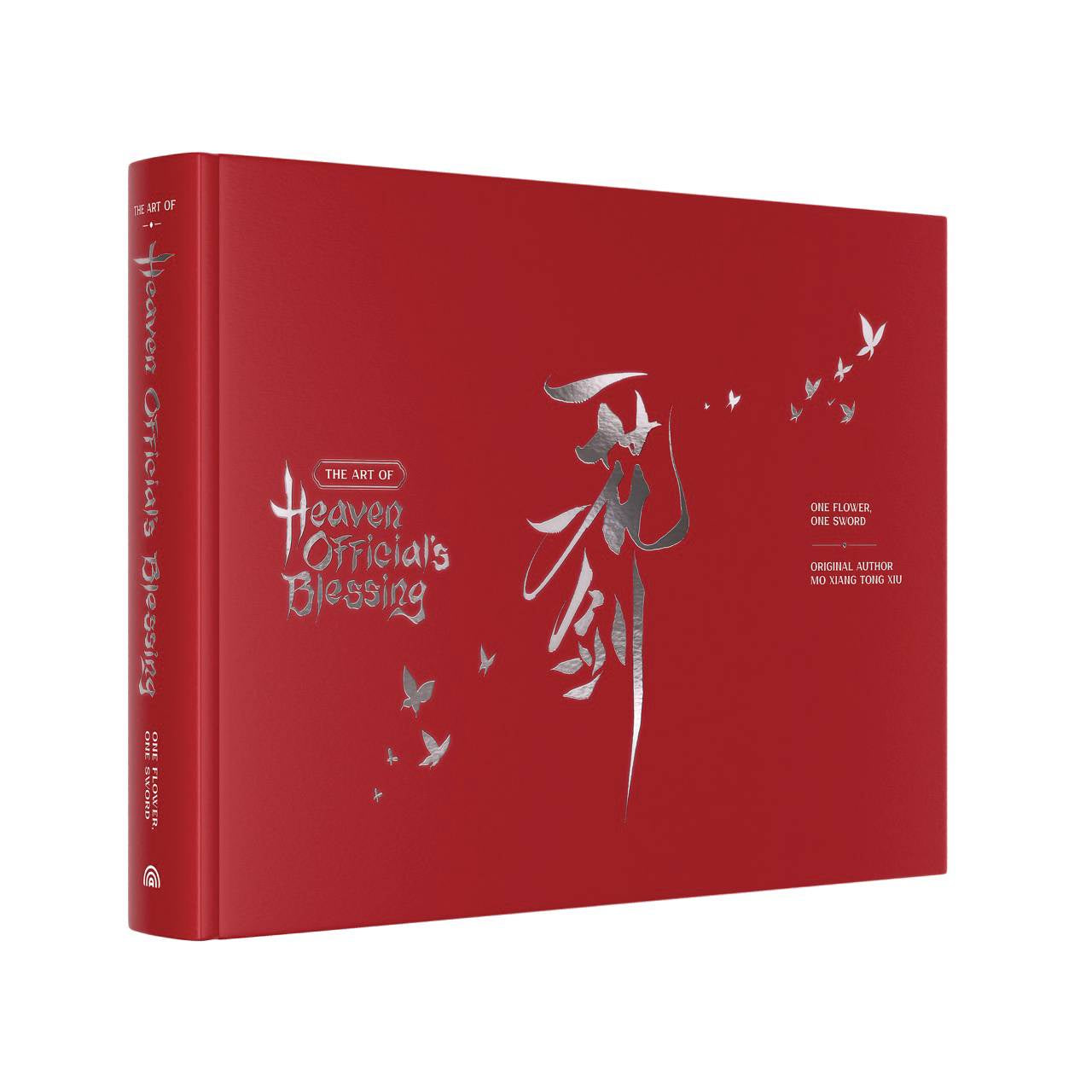 Red book with white text and design on a white background