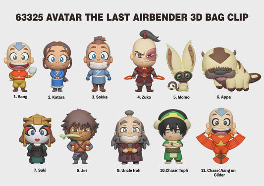 AVATAR LAST AIRBENDER - Series 1 - 3D Foam Bag Clip
