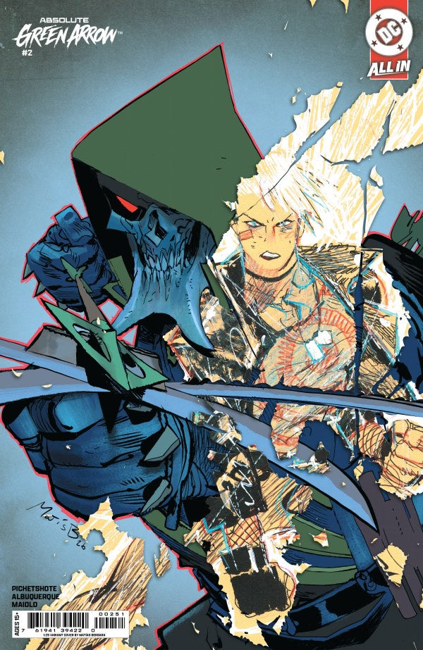 Comic book cover featuring a character with a helmet and another with a sword, against a blue background.