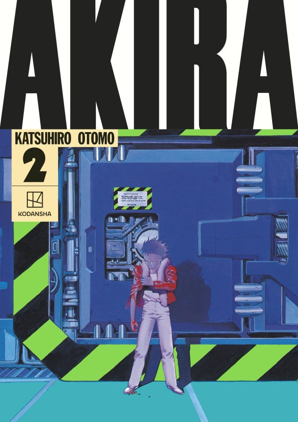 Cover of 'Akira' manga volume 2 by Katsuhiro Otomo with a futuristic cityscape and character.