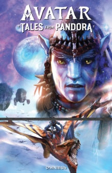 Book cover of 'Avatar: Tales from Pandora' with a character and dragon illustration.