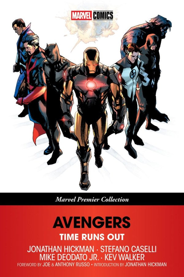 Marvel Comics Avengers book cover with superhero characters