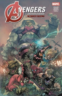 Comic book cover featuring characters from 'Avengers' with the Marvel logo.