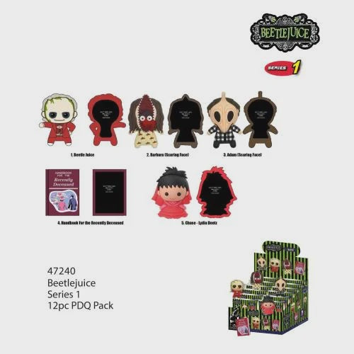 BEETLEJUICE - Series 1 -3D Foam Magnets in blind bags - sold individually