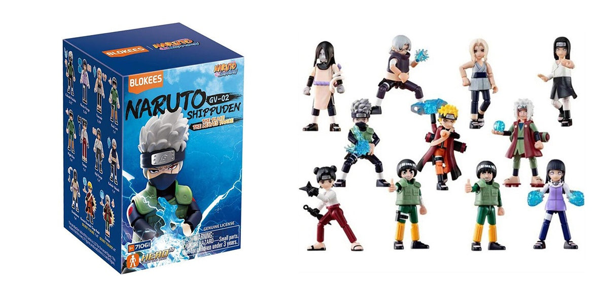 Box of Blenders Naruto Shippuden action figures on a white background