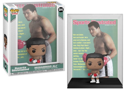 BOXING - POP SI Cover #04 - Muhammad Ali

Celebrate the Greatest in boxing history by welcoming POP! Muhammad Ali to your collection as this POP! Magazine Cover! This collectible features POP! Muhammad Ali against a backdrop of himself on the cover of Sports Illustrated Magazine. 