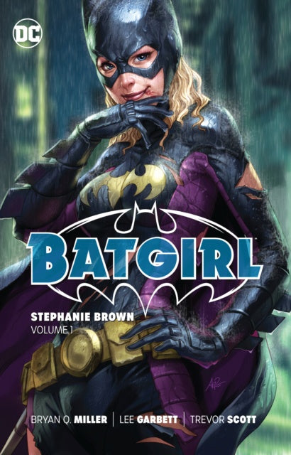 Comic book cover featuring Batgirl in costume with DC logo