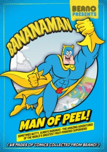 Comic book cover featuring Bananaman with superhero pose against a blue background