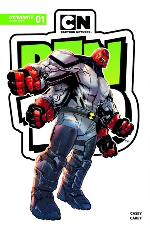 Comic book cover featuring a robot character with red gloves and boots, against a white background with 'Cartoon Network' logo.