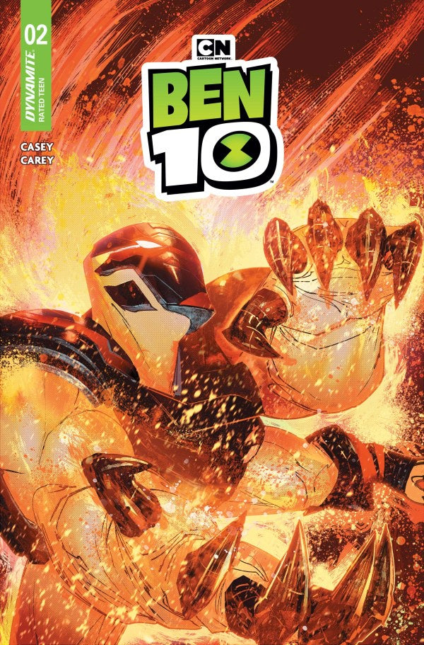 Ben 10 comic book cover with character and logo