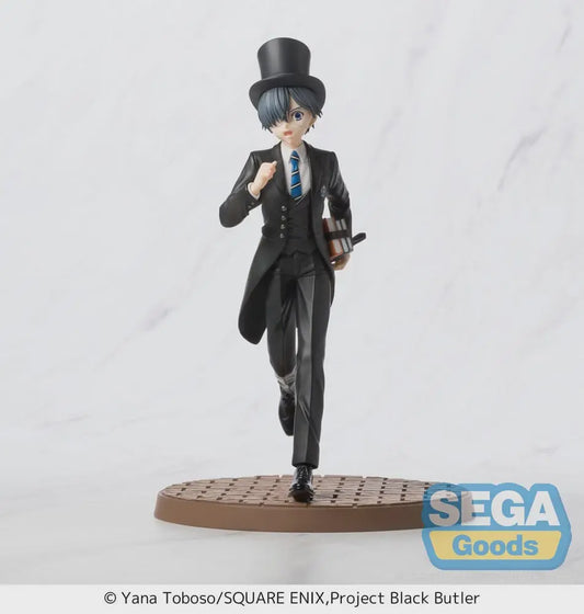 Figure in a black suit and top hat with 'SEGA Goods' logo on a white background
