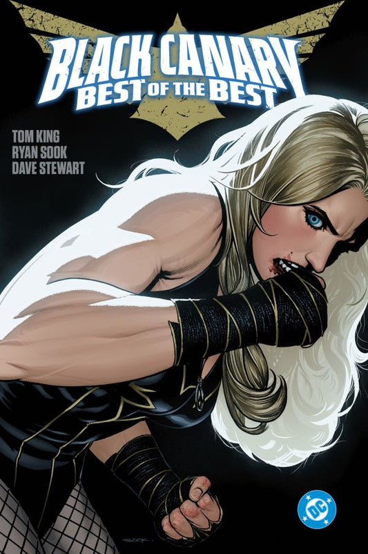 Comic book cover of 'Black Canary: Best of the Best' featuring a superheroine in a dynamic pose.