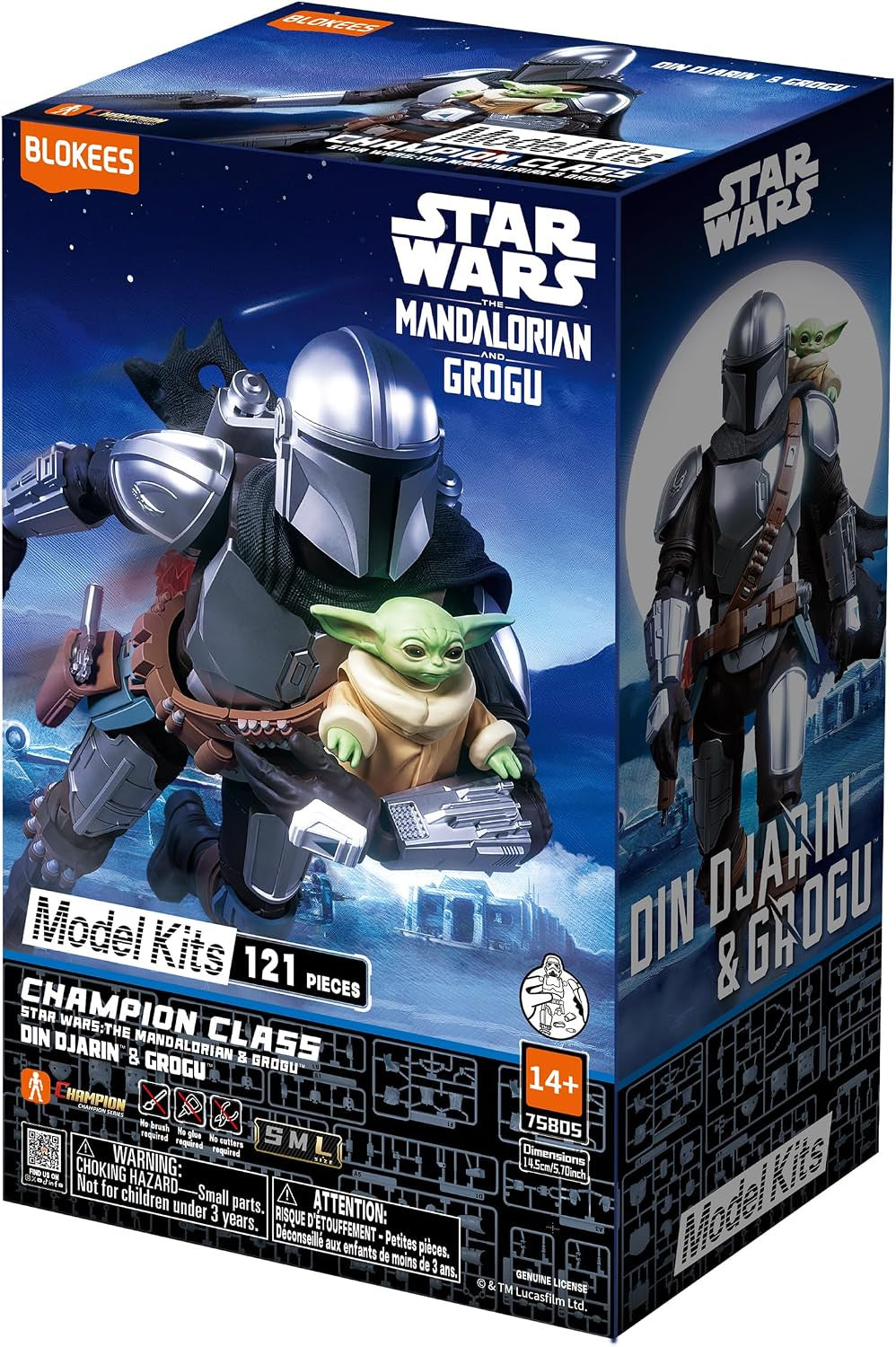 Blokees Star Wars: CC05 - Din Djarin & Grogu Model Kit Model Kit