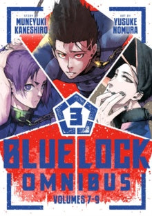 Cover of 'Bluelock Omnibus Volumes 7-9' with character illustrations and title text.