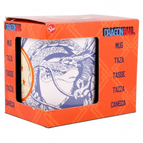 Dragon Ball-themed mug in a box with branding visible