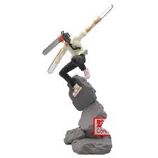 Action figure on a rock with a white background