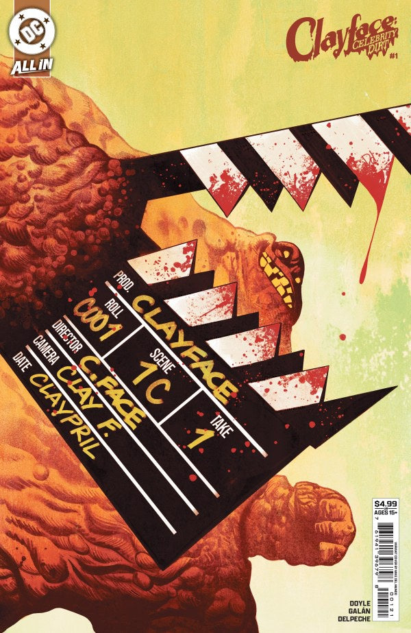 Comic book cover featuring a stylized title and character name with a dramatic background.