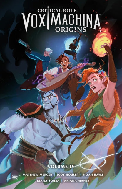 Cover of 'Vox Machina Origins' with characters from Critical Role