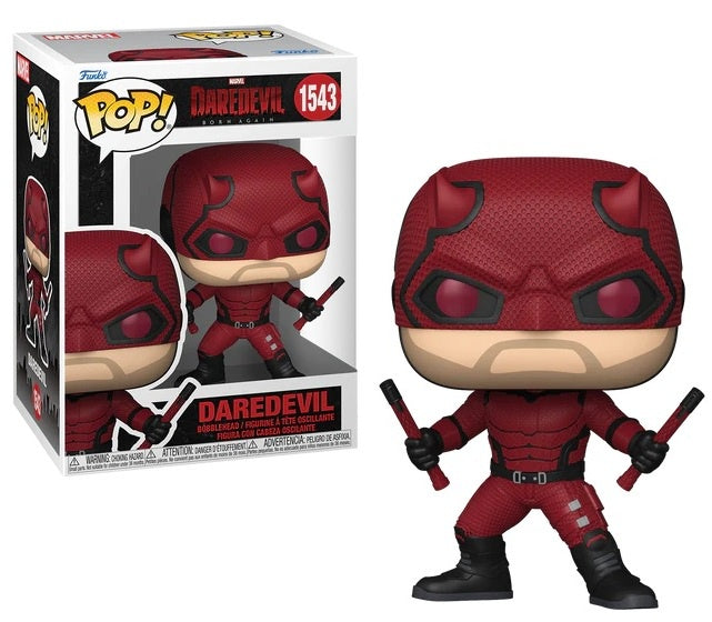 Funko Pop! Daredevil figure with packaging on a white background