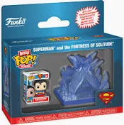 Funko Pop! Superman action figure packaging with Superman logo on a white background
