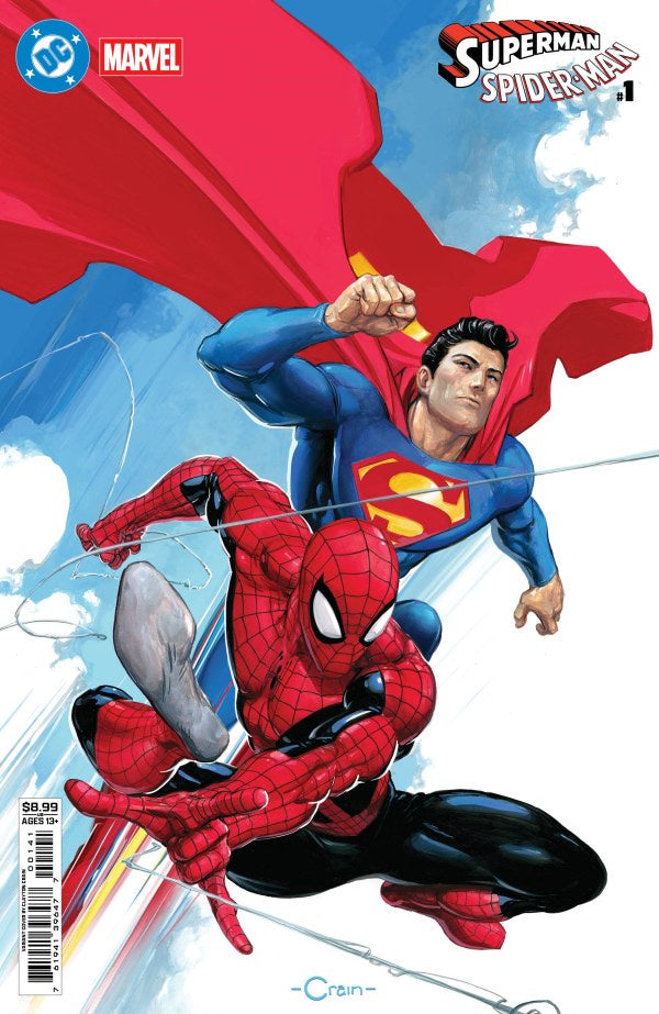 DC / Marvel: Superman / Spider-Man #1 Cover D Clayton Crain Variant