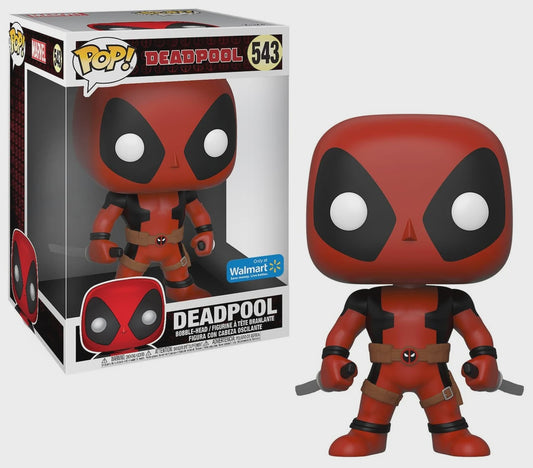 DEADPOOL  POP JUMBO 10" #543  Two Swords Red