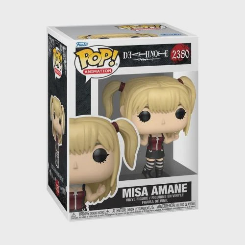 Funko Pop! vinyl figure packaging of Misa Amane from Death Note on a white background