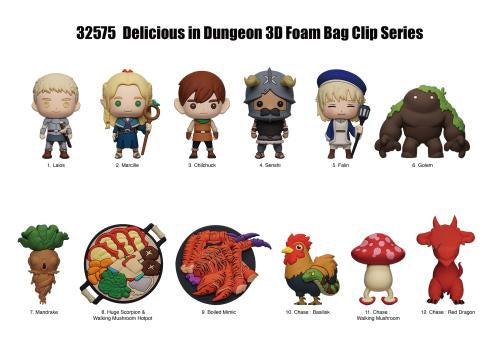 DELICIOUS IN DUNGEON - Series 1 - 3D Foam Bag Clip