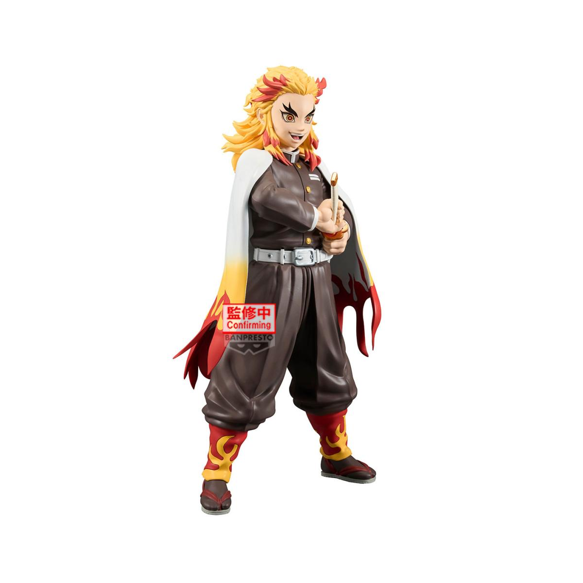 Action figure with orange hair and traditional outfit on a white background