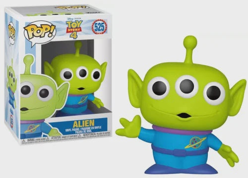 Funko Pop! Alien figure from Toy Story 4 with packaging on a white background