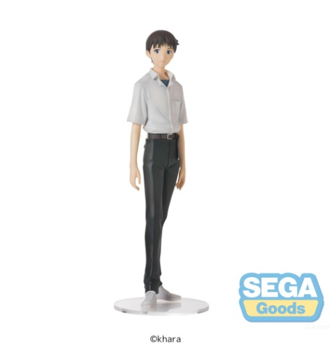 Figure of a person in a white shirt and black pants on a white background with Sega Goods logo.