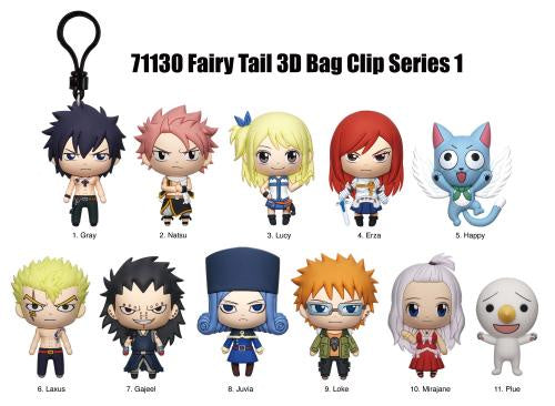 FAIRY TAIL - Series 1 - 3D Foam Bag Clip
