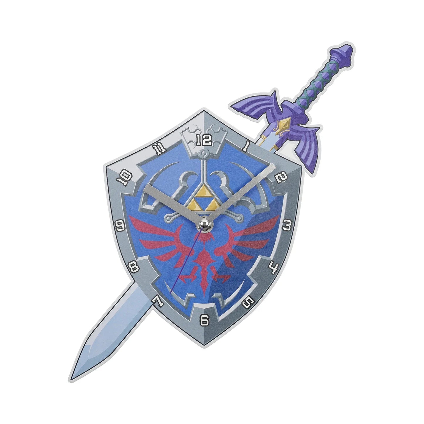 Legend of Zelda - Hyrule Shield & Master Sword - Metal Wall Clock