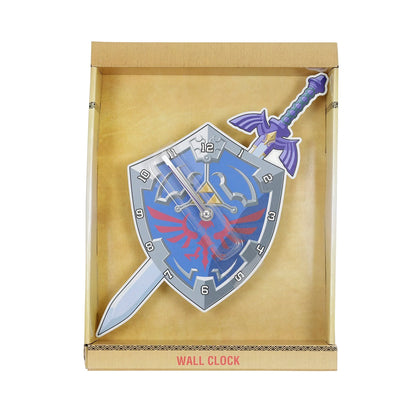 Legend of Zelda - Hyrule Shield & Master Sword - Metal Wall Clock