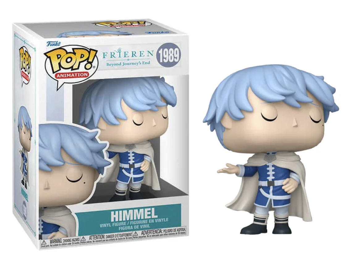 Funko Pop! vinyl figure of a character with blue hair and white outfit next to its packaging