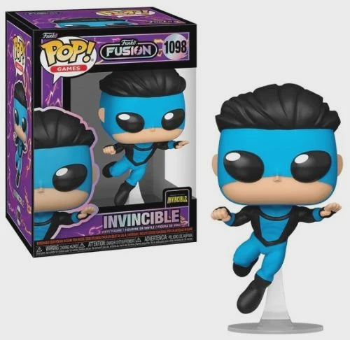 Funko Pop! vinyl figure of a superhero in a blue suit with black hair, next to its packaging.