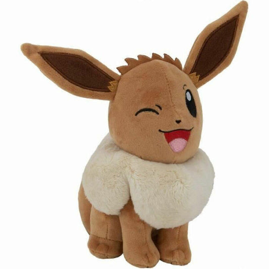 Plush toy of a cartoon character with large ears on a white background