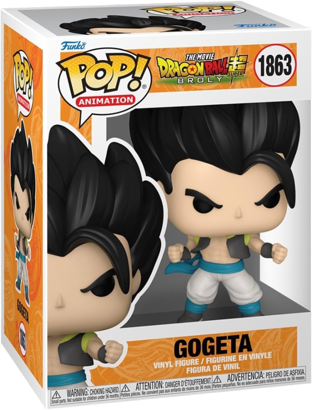 Funko Pop! vinyl figure packaging of Gogeta from Dragon Ball Z