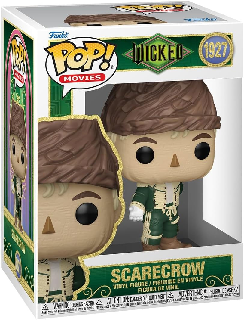 Funko Pop! Scarecrow vinyl figure packaging with Wicked 1927 branding.